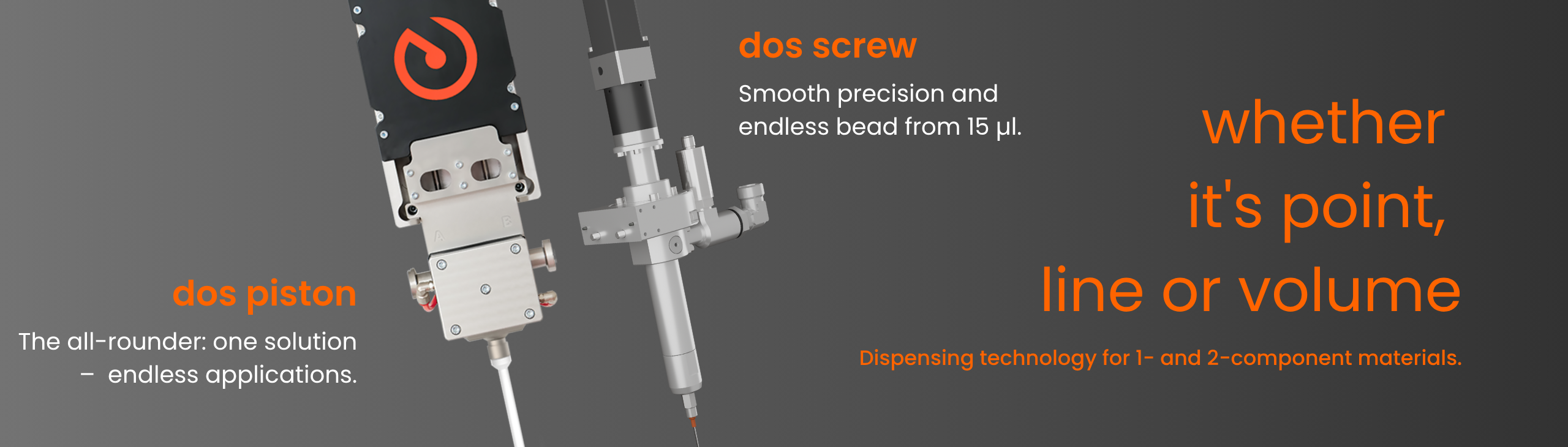 Dispensing technology 1C and 2 Components - dispenser