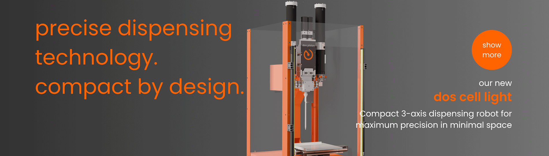 dosmatix - cartesian dispensing robot - dos cell light