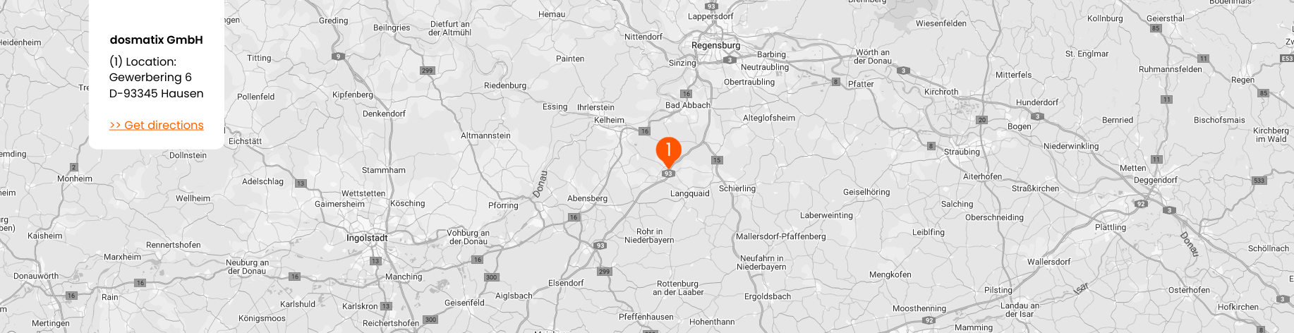 Google Maps - dosmatix Location - Route