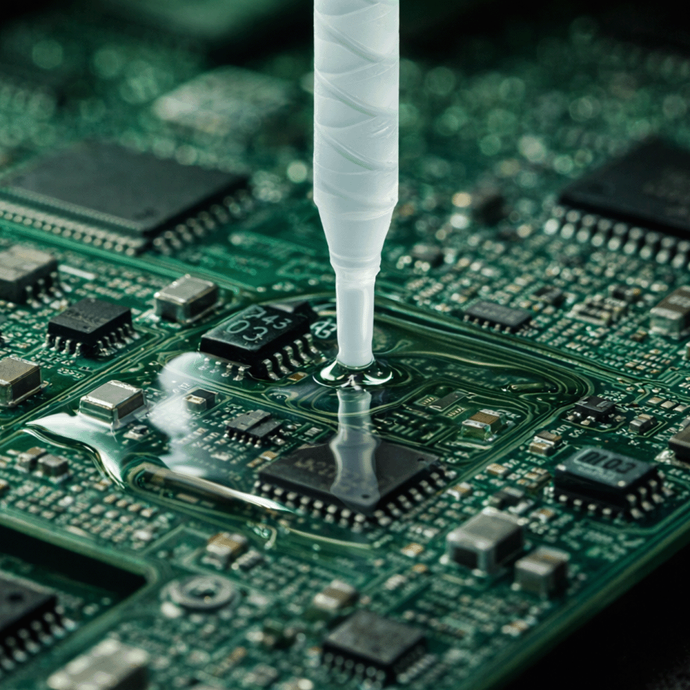 Elektronische Bauteile schützen mittels Silikonverguss